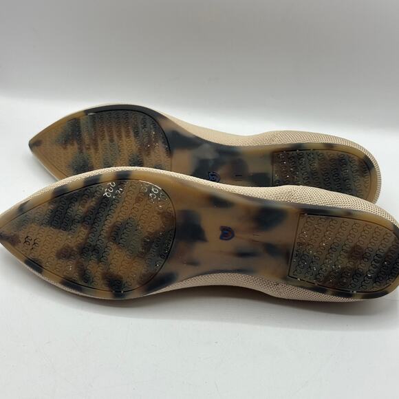 ROTHY'S The Point Driftwood Ecru Tan Beige Neutral Flat Sz 11 $145 - Picture 7 of 8